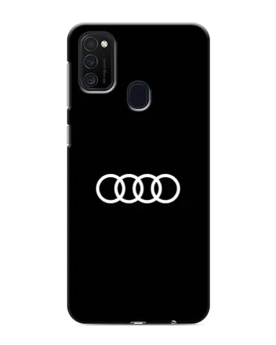 Чехол для Samsung Galaxy M21 с картинкой «Audi White Logo»