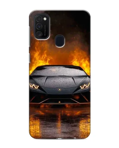 Чехол для Samsung Galaxy M21 с картинкой «Lamborghini в огне» Чехол для Samsung Galaxy M21 с картинкой «Lamborghini в огне»