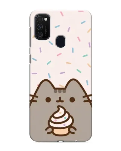 Чехол для Samsung Galaxy M21 с картинкой «Пушин с кексом»