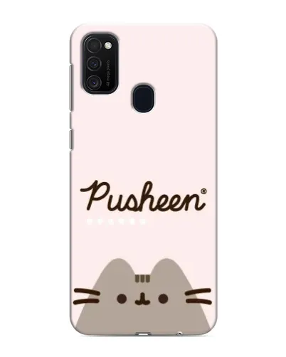 Чехол для Samsung Galaxy M21 с картинкой «Pusheen логотип»