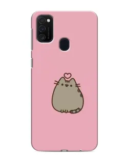 Чехол для Samsung Galaxy M21 с картинкой «Pusheen сердце»