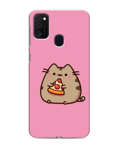 Чехол для Samsung Galaxy M21 с картинкой «Пушин с пиццей»