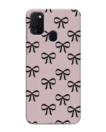 Чехол для Samsung Galaxy M21 с картинкой «Черные бантики»