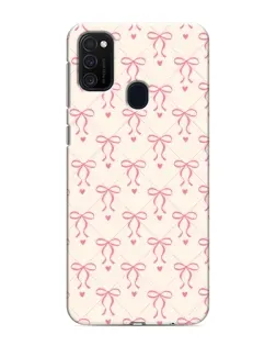 Чехол для Samsung Galaxy M21 с картинкой «Розовые бантики Coquette»