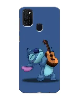 Чехол для Samsung Galaxy M21 с картинкой «Стич с укулеле»
