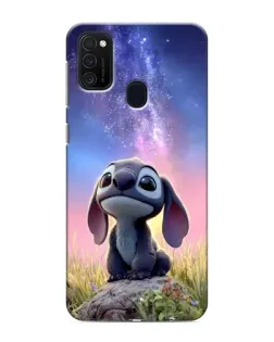 Чехол для Samsung Galaxy M21 с картинкой «Стич на рассвете»