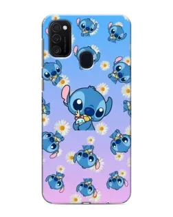 Чехол для Samsung Galaxy M21 с картинкой «Паттерн со Стичем»