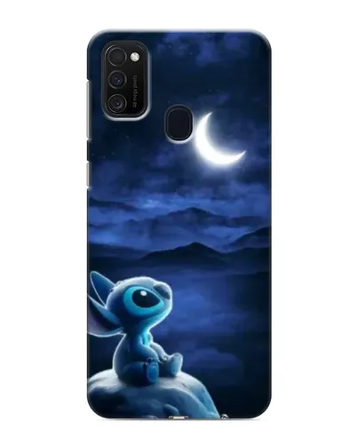 Чехол для Samsung Galaxy M21 с картинкой «Лунная ночь Стича»