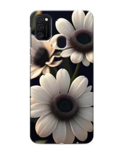 Чехол для Samsung Galaxy M21 с картинкой «Белые маргаритки макро»