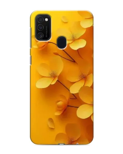 Чехол для Samsung Galaxy M21 с картинкой «Золотые лепестки»