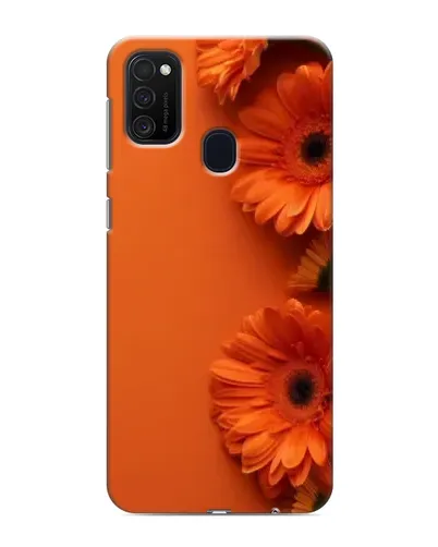 Чехол для Samsung Galaxy M21 с картинкой «Оранжевые герберы»