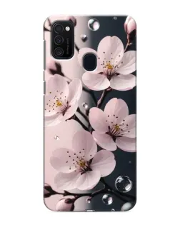 Чехол для Samsung Galaxy M21 с картинкой «Нежная сакура и капли»