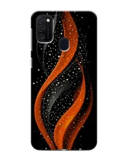 Чехол для Samsung Galaxy M21 с картинкой «Огненная звездная волна»