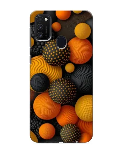 Чехол для Samsung Galaxy M21 с картинкой «Объемные оранжевые сферы» Чехол для Samsung Galaxy M21 с картинкой «Объемные оранжевые сферы»
