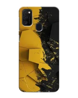 Чехол для Samsung Galaxy M21 с картинкой «Золотые осколки геометрии»