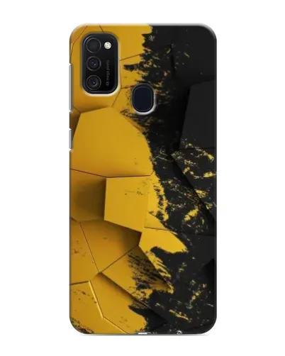 Чехол для Samsung Galaxy M21 с картинкой «Золотые осколки геометрии» Чехол для Samsung Galaxy M21 с картинкой «Золотые осколки геометрии»