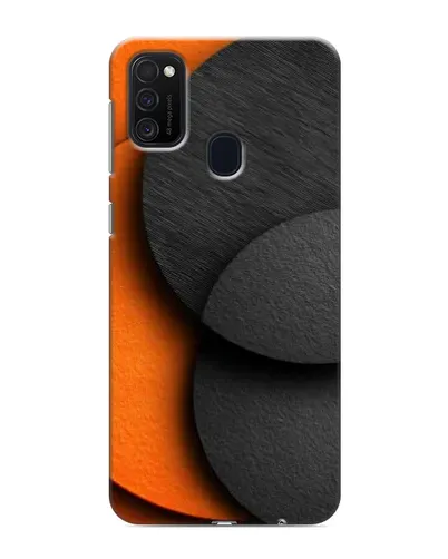 Чехол для Samsung Galaxy M21 с картинкой «Геометрия оранжевых кругов» Чехол для Samsung Galaxy M21 с картинкой «Геометрия оранжевых кругов»