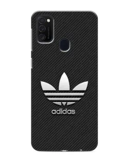 Чехол для Samsung Galaxy M21s с картинкой «Adidas Карбоновая текстура»