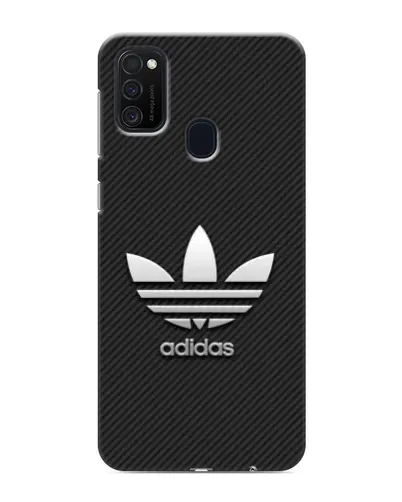 Чехол для Samsung Galaxy M21s с картинкой «Adidas Карбоновая текстура»
