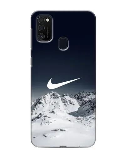 Чехол для Samsung Galaxy M21s с картинкой «Nike — зимние горы»