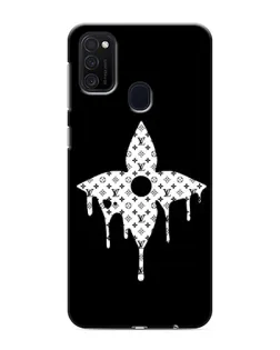 Чехол для Samsung Galaxy M21s с картинкой «Цветочная монограмма»