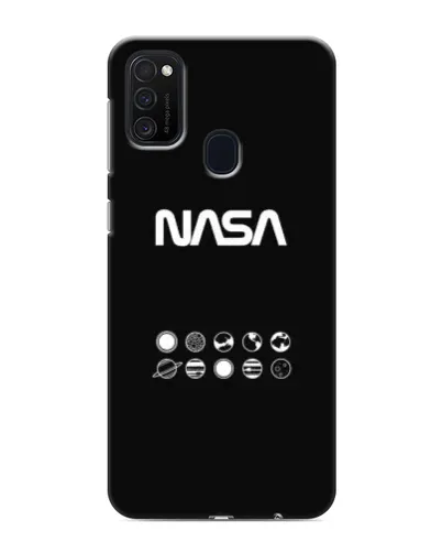 Чехол для Samsung Galaxy M21s с картинкой «NASA — технический принт»