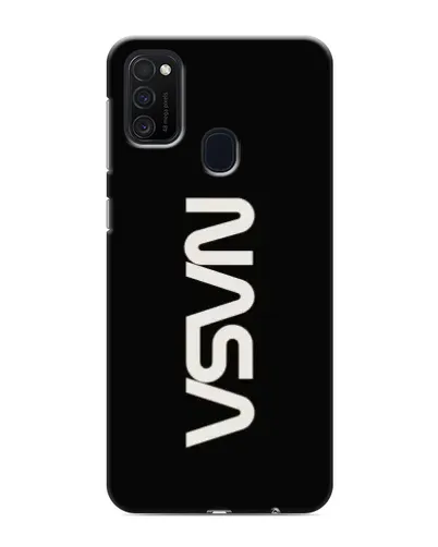 Чехол для Samsung Galaxy M21s с картинкой «NASA — вертикальный логотип»