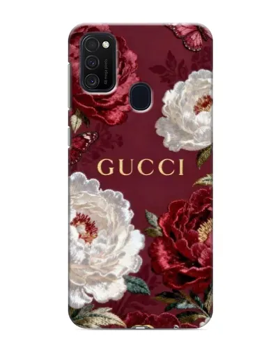 Чехол для Samsung Galaxy M21s с картинкой «Gucci — бордовые розы» Чехол для Samsung Galaxy M21s с картинкой «Gucci — бордовые розы»
