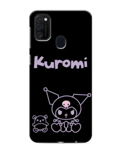 Чехол для Samsung Galaxy M21s с картинкой «Kuromi — черный минимализм»
