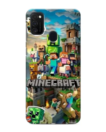 Чехол для Samsung Galaxy M21s с картинкой «Замок Minecraft»