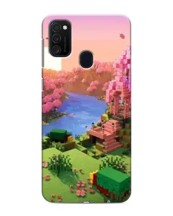 Чехол для Samsung Galaxy M21s с картинкой «Розовое дерево Minecraft»