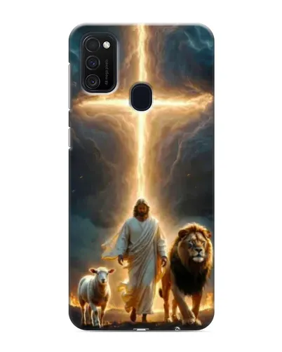 Чехол для Samsung Galaxy M21s с картинкой «Лев Иуды и Свет»