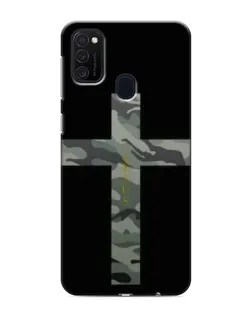 Чехол для Samsung Galaxy M21s с картинкой «Милитари Крест»