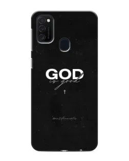 Чехол для Samsung Galaxy M21s с картинкой «GOD — Бог над всем»