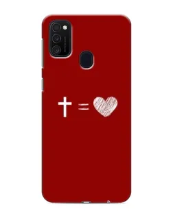 Чехол для Samsung Galaxy M21s с картинкой «Уравнение любви»