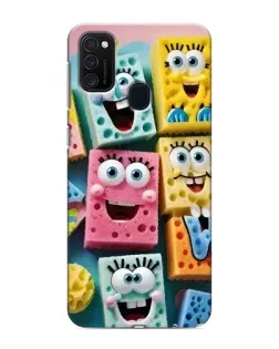Чехол для Samsung Galaxy M21s с картинкой «Цветные губки»