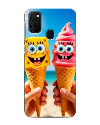 Чехол для Samsung Galaxy M21s с картинкой «Спанч Боб мороженое» Чехол для Samsung Galaxy M21s с картинкой «Спанч Боб мороженое»