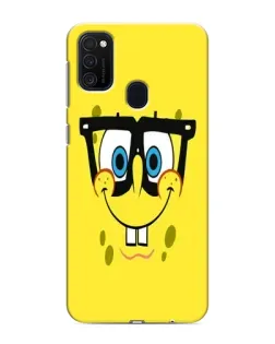 Чохол для Samsung Galaxy M21s з картинкою «Мінімалістичний Спанч Боб»
