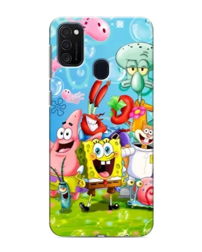 Чохол для Samsung Galaxy M21s з картинкою «Губка Боб та друзі» Чохол для Samsung Galaxy M21s з картинкою «Губка Боб та друзі»
