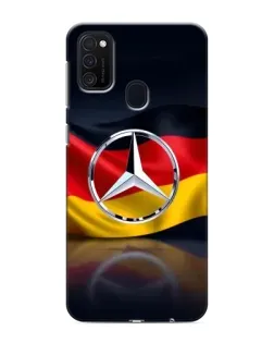 Чехол для Samsung Galaxy M21s с картинкой «Mercedes — флаг Германии»