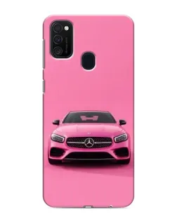 Чехол для Samsung Galaxy M21s с картинкой «Розовый Mercedes AMG»