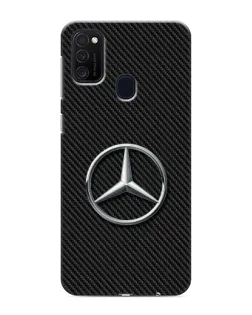 Чехол для Samsung Galaxy M21s с картинкой «Карбоновый Mercedes стиль»