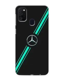 Чехол для Samsung Galaxy M21s с картинкой «Спортивные линии Mercedes»