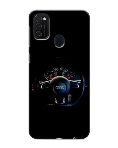 Чехол для Samsung Galaxy M21s с картинкой «Салон Audi — руль»