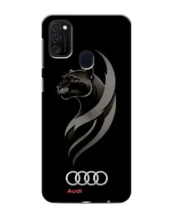 Чехол для Samsung Galaxy M21s с картинкой «Графика — пантера и Audi»