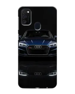 Чехол для Samsung Galaxy M21s с картинкой «Audi — ночное отражение»