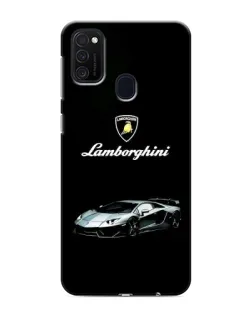 Чехол для Samsung Galaxy M21s с картинкой «Логотип Lamborghini классика»