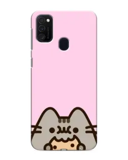 Чехол для Samsung Galaxy M21s с картинкой «Pusheen и печенье»