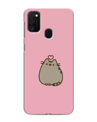Чехол для Samsung Galaxy M21s с картинкой «Pusheen сердце»