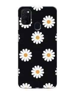Чехол для Samsung Galaxy M21s с картинкой «Ромашки на черном» Чехол для Samsung Galaxy M21s с картинкой «Ромашки на черном»